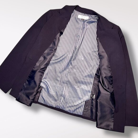 Tahari Arthur S. Levine Navy Blue Blazer Jacket Size 18 - Picture 9 of 11